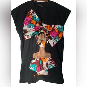 Rare Ako Hand Painted Danshiki - Masked up Size XL African Covid Design History